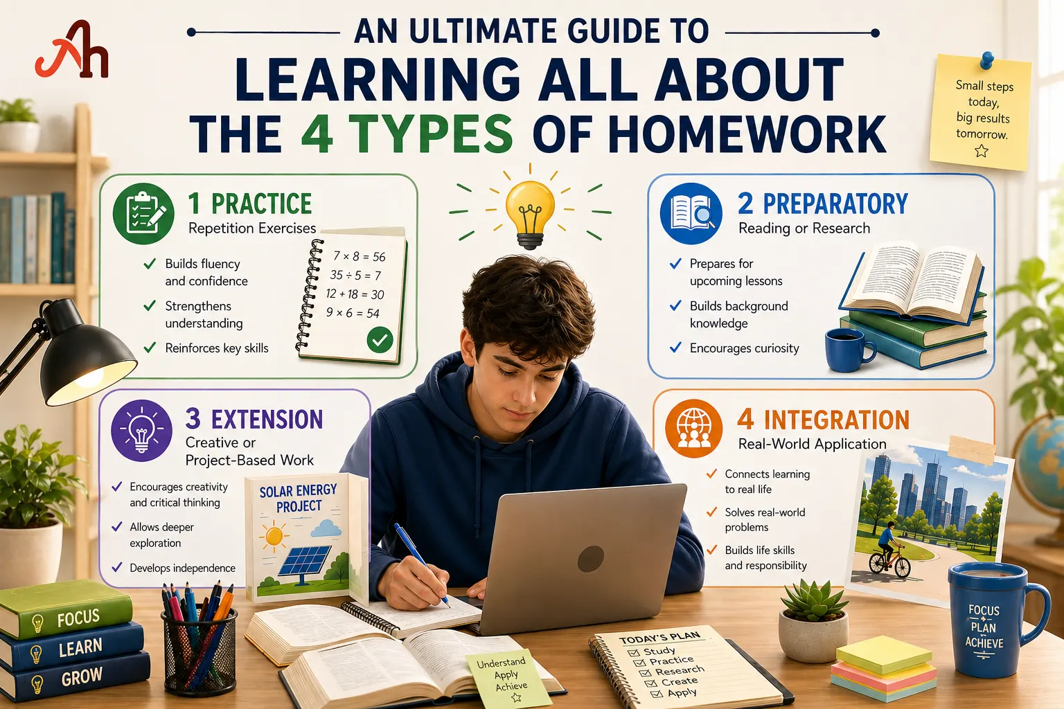 An Ultimate Guide to Learning All About the 4 Types of Homework